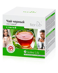 Чай черный листовой с чагой, TianDe, Екатеринбург
